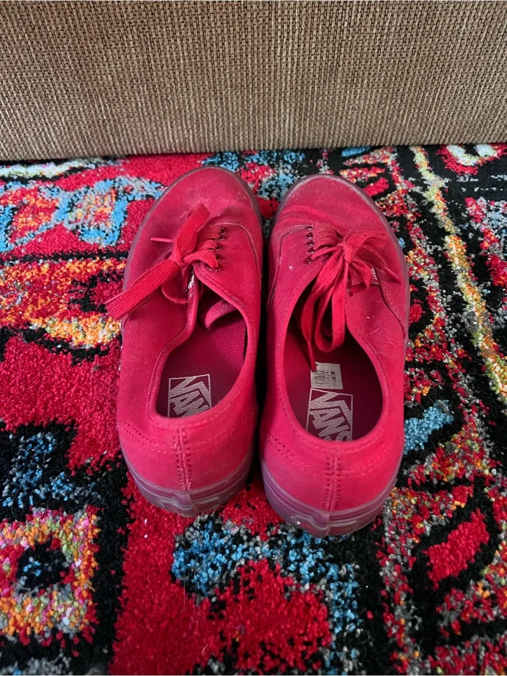 Vans Women’s Low-Top Canvas Sneakers in Bright Pink